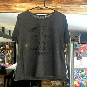 ☕️ First Coffee tee shirt 👚